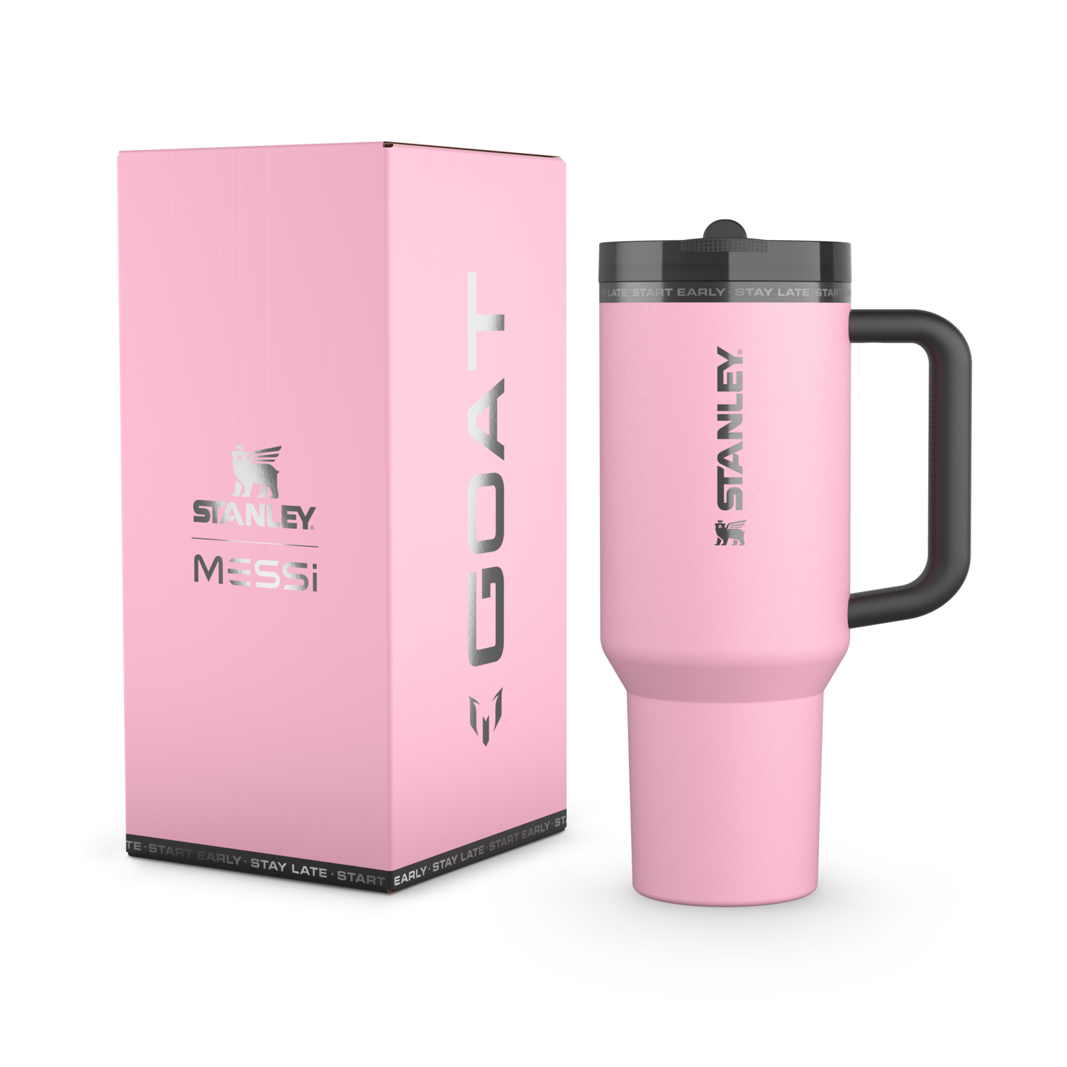 The Messi x Stanley Quencher ProTour Flip Straw Tumbler